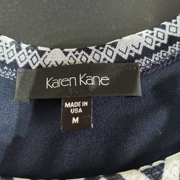 Karen Kane Hi Lo sleeveless, scoopneck,stretchy patterned,sheer,lined - Picture 15 of 15